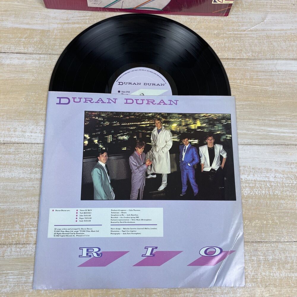 Duran Duran Rio-1982 LP Capitol Records [Vinyl VG++, Jacket in Org Shrink-Wrap] - Picture 2 of 10